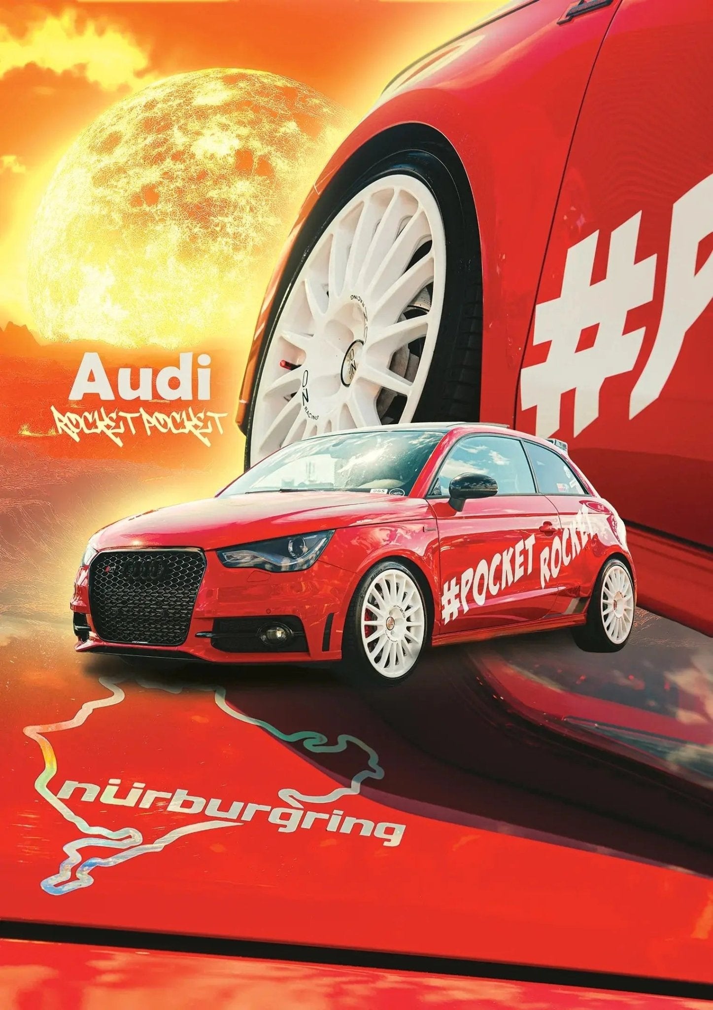 Audi Pocket Rocket Print - No Frame - North Shutter - car_photography_bucharest