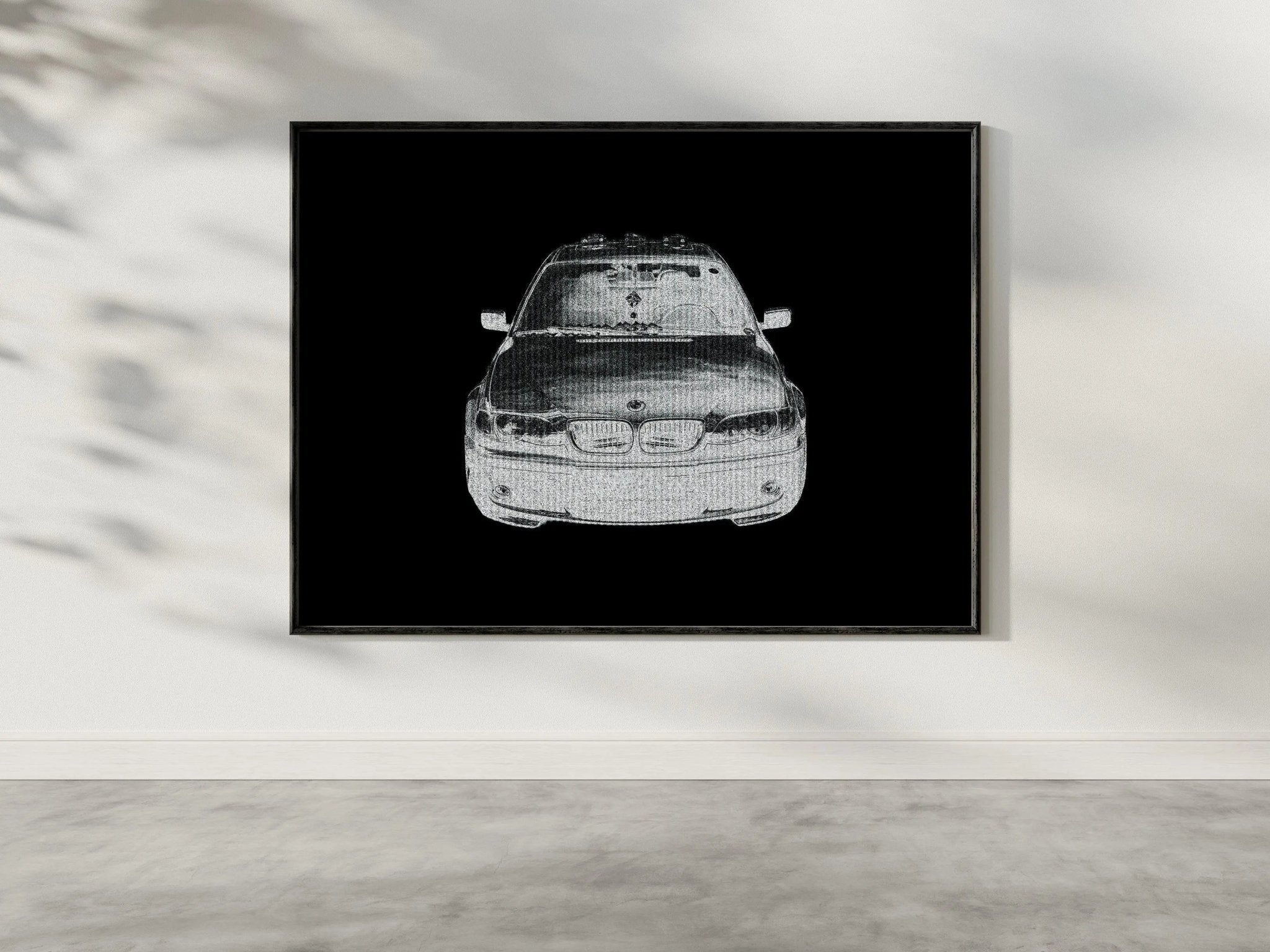 BMW Black and White Abastract - Landscape No Frame - North Shutter - car_photography_bucharest