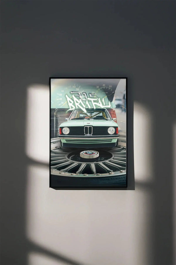 BMW E21 Print Custom Design - No Frame - North Shutter - car_photography_bucharest