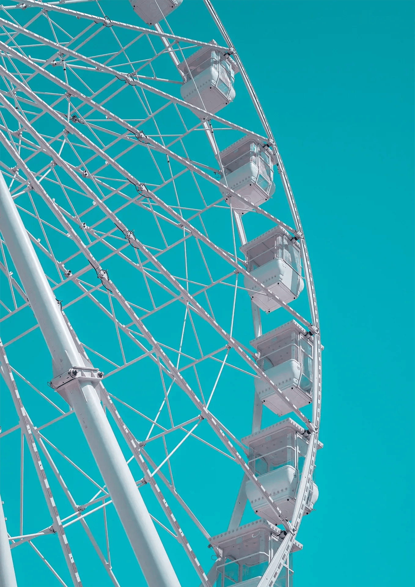 Ferris Wheel Print Minimalistic - No Frame - North Shutter - car_photography_bucharest