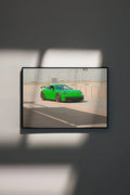 Green Porsche Print - No Frame - North Shutter - car_photography_bucharest