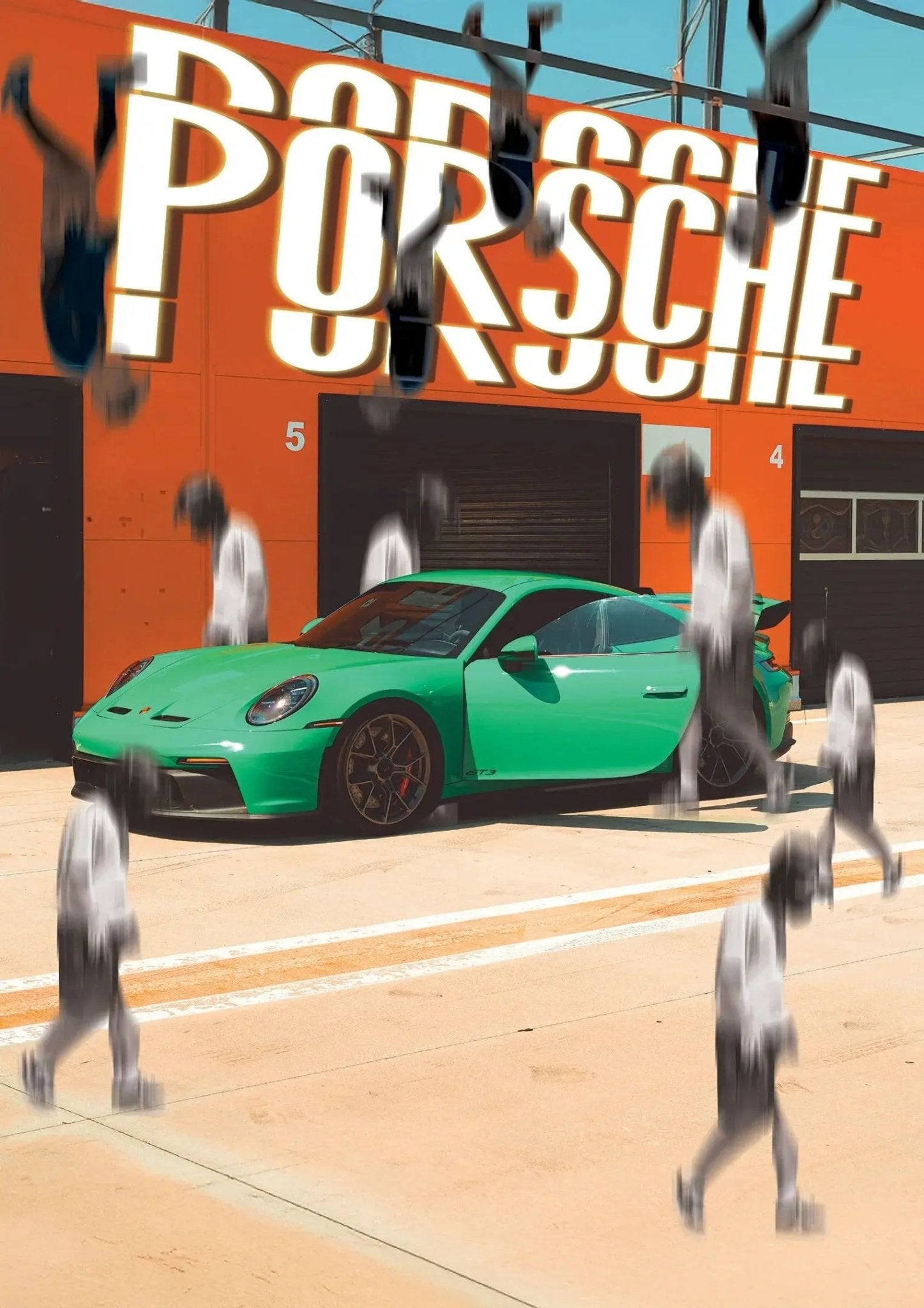 Porsche Abstract Print - No Frame - North Shutter - car_photography_bucharest