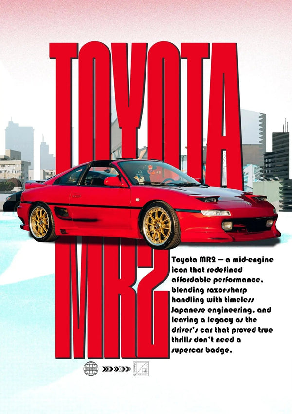 Toyota MR2 Abstract Print - No Frame - North Shutter - car_photography_bucharest