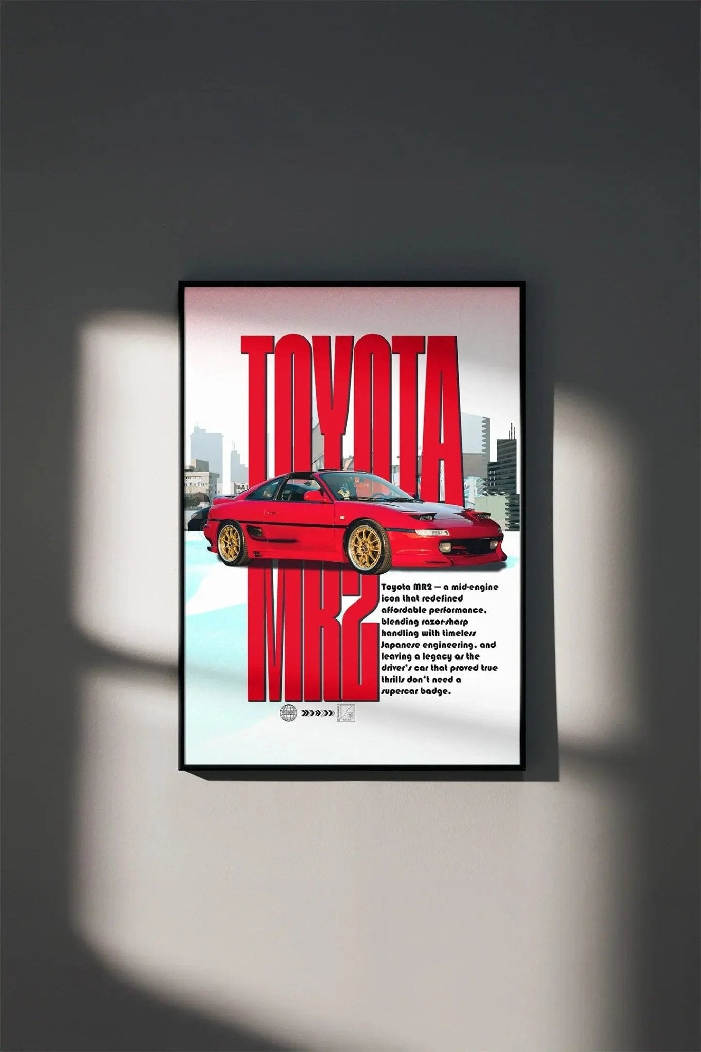 Toyota MR2 Abstract Print - No Frame - North Shutter - car_photography_bucharest